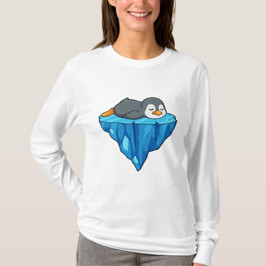 Pinguin auf Eisscholle T-Shirt (Vorderseite)