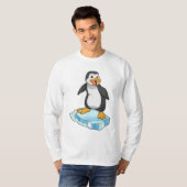 Pinguin auf Eisscholle T-Shirt (Vorne ganz)