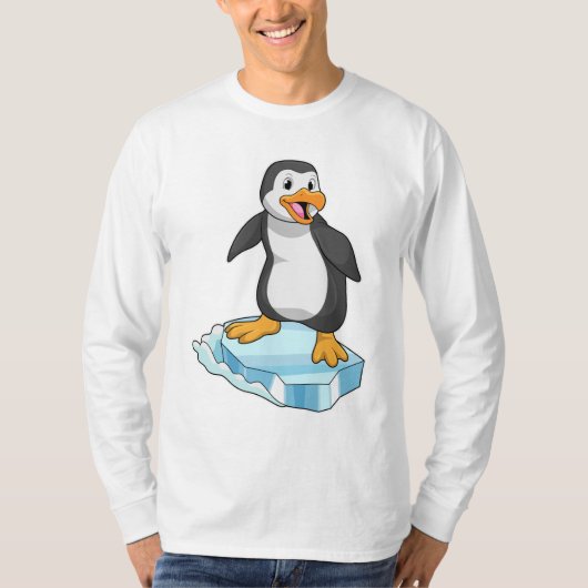 Pinguin auf Eisscholle T-Shirt (Vorderseite)