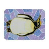 Pinguin auf festem Glas Magnet (Horizontal)