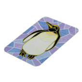 Pinguin auf festem Glas Magnet (Linke Seite)