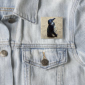 Pinguin auf Sand Button (Beispiel)