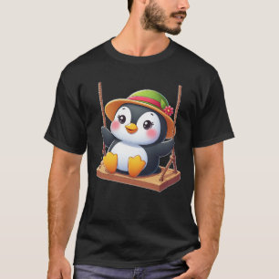 Pinguin auf Swing Playground SwingFun T-Shirt