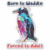 Pinguin Aufkleber (Vorderseite)
