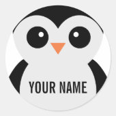 Pinguin-Aufkleber Runder Aufkleber (Vorderseite)
