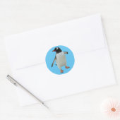 Pinguin-Aufkleber Runder Aufkleber (Umschlag)