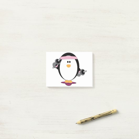 Pinguin-Aufzug-Post-It Post-it Klebezettel (Auf Schreibtisch)