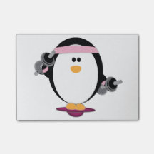 Pinguin-Aufzug-Post-It