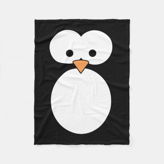 Pinguin-Augen Fleecedecke (Vorderseite)