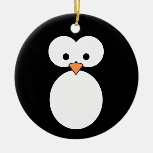 Pinguin-Augen Keramikornament (Vorne)