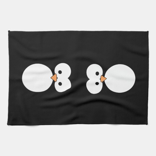 Pinguin-Augen Küchentuch (Horizontal)