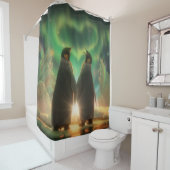 Pinguin-Aurora Duschvorhang (Beispiel)