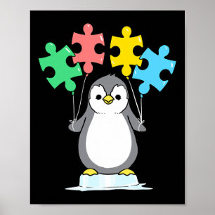 Pinguin Autismus Bewusstsein Poster