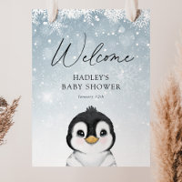 Pinguin Baby Dusche Begrüßungszeichen