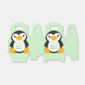 Pinguin Baby Dusche grün Geschenkschachtel (Ungefaltet)