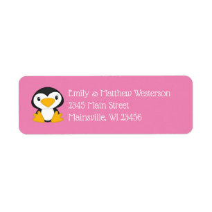 Pinguin Baby Dusche Pink Girl