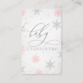 Pinguin Baby Duwer Diaper Rafflett-Ticket einfügen Visitenkarte (Rückseite)