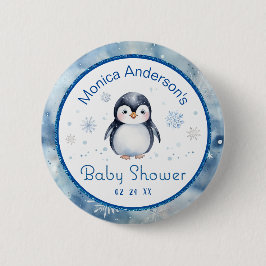 Pinguin Baby Showbutton - Winterthema Button