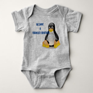 Pinguin  baby strampler