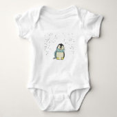 Pinguin Baby Strampler (Vorderseite)