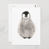 Pinguin-Baby-Zeichnung Postkarte (Vorne/Hinten)