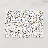 Pinguin-Babydusche Begleitkarte (Rückseite)