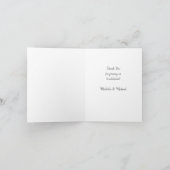 Pinguin-Babydusche Dankeskarte (Innenseite)