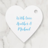 Pinguin-Babydusche Geschenkanhänger (Rückseite)