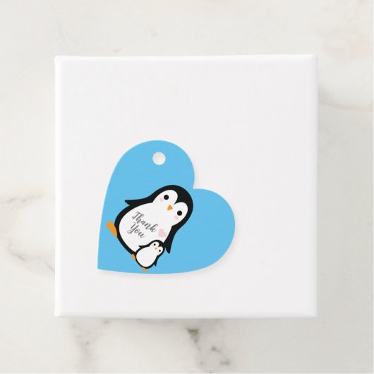 Pinguin-Babydusche Geschenkanhänger (Beispiel)