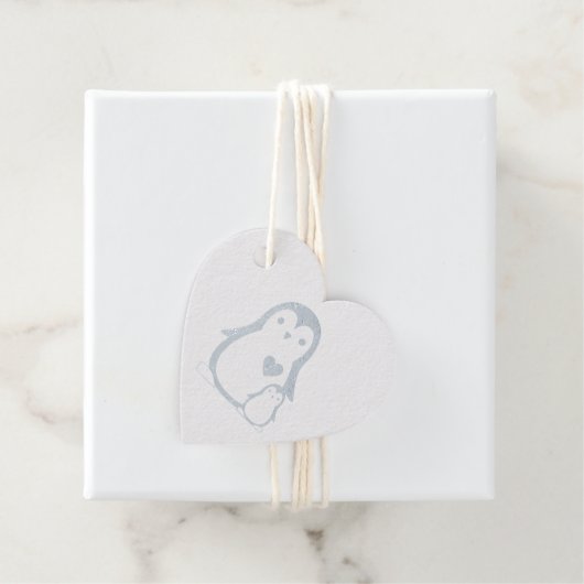 Pinguin-Babydusche Geschenkanhänger (Mit Box)