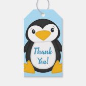Pinguin-Babydusche Geschenkanhänger (Vorderseite)