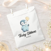 Pinguin-Babydusche Geschenktütchen (Ausgeschnitten)