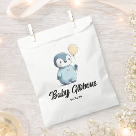 Pinguin-Babydusche Geschenktütchen