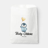 Pinguin-Babydusche Geschenktütchen (Vorderseite)