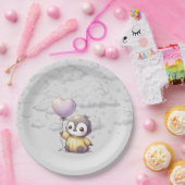 Pinguin-Babydusche Pappteller (Party)