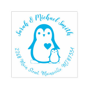 Pinguin-Babydusche Permastempel