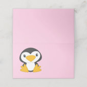 Pinguin-Babydusche Platzkarte (Außenseite Aufgefaltet)