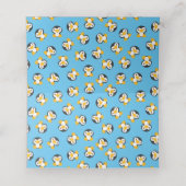 Pinguin-Babydusche Platzkarte (Innenseite Aufgefaltet)