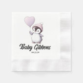 Pinguin-Babydusche Serviette (Vorderseite)