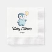 Pinguin-Babydusche Serviette (Vorderseite)