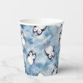 Pinguin Babyduschpapier - Winter Pappbecher (Links)