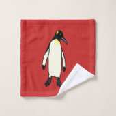 Pinguin Badhandtuch Set (Waschlappen)