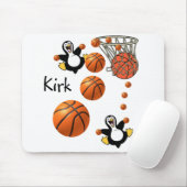Pinguin Basketball Maus Pad! Mousepad (Mit Mouse)