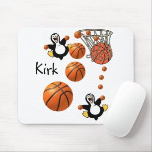 Pinguin Basketball Maus Pad! Mousepad