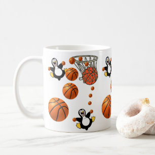 Pinguin Basketballkorb Tasse