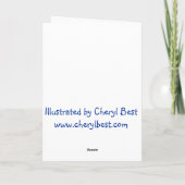 Pinguin-Baum Feiertagskarte (Rückseite)