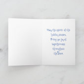 Pinguin-Baum Feiertagskarte (Innenseite)