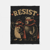 Pinguin Bear Flippers Up Residence Funny Pinguins  Fleecedecke (Vorderseite)