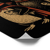 Pinguin Bear Flippers Up Residence Funny Pinguins  Poster (Ecke)
