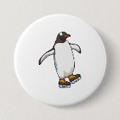 Pinguin bei Ice Skaten mit Ice-Skaten Button (Vorderseite)